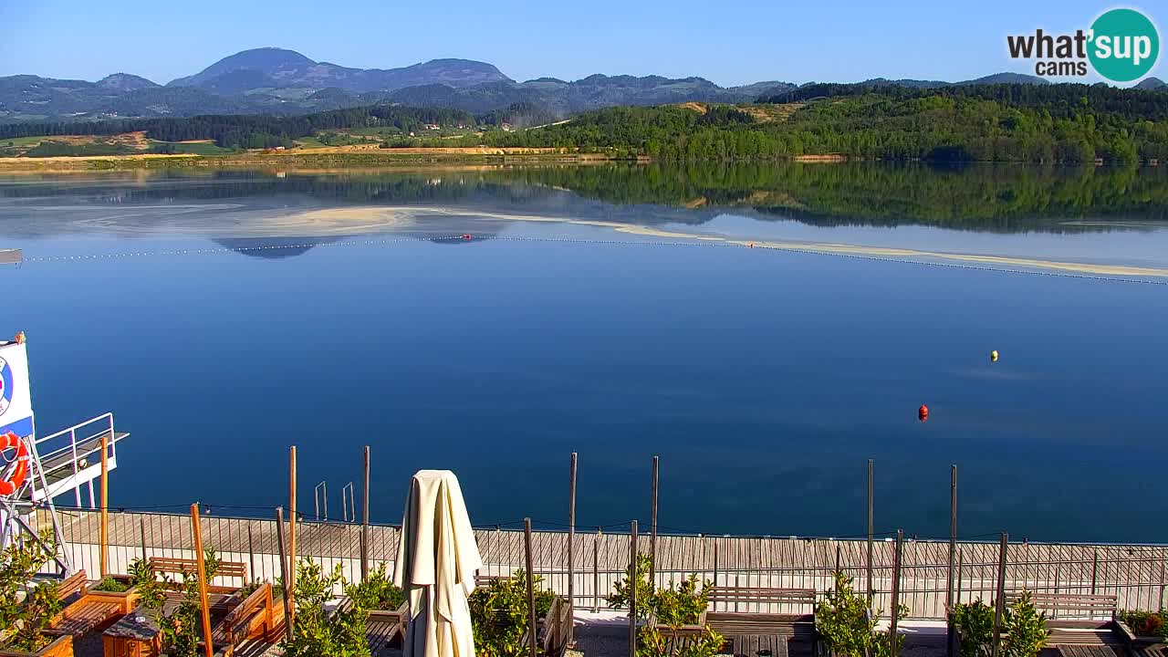 Webcam lac de Velenje – Vue en direct depuis Velenje Beach