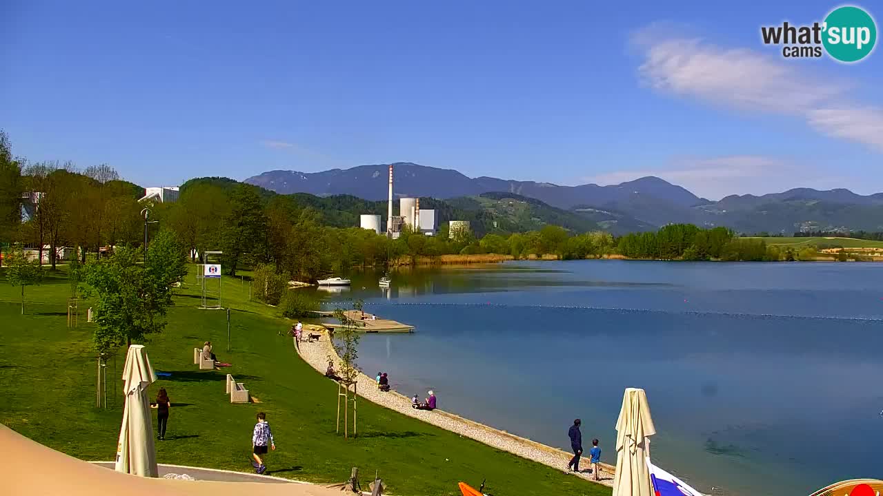 Webcam lac de Velenje – Vue en direct depuis Velenje Beach