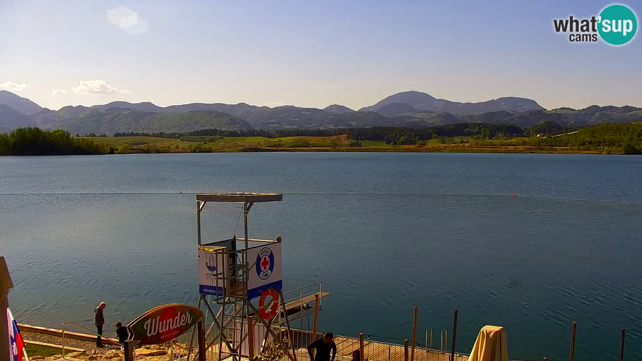 Webcam lac de Velenje – Vue en direct depuis Velenje Beach