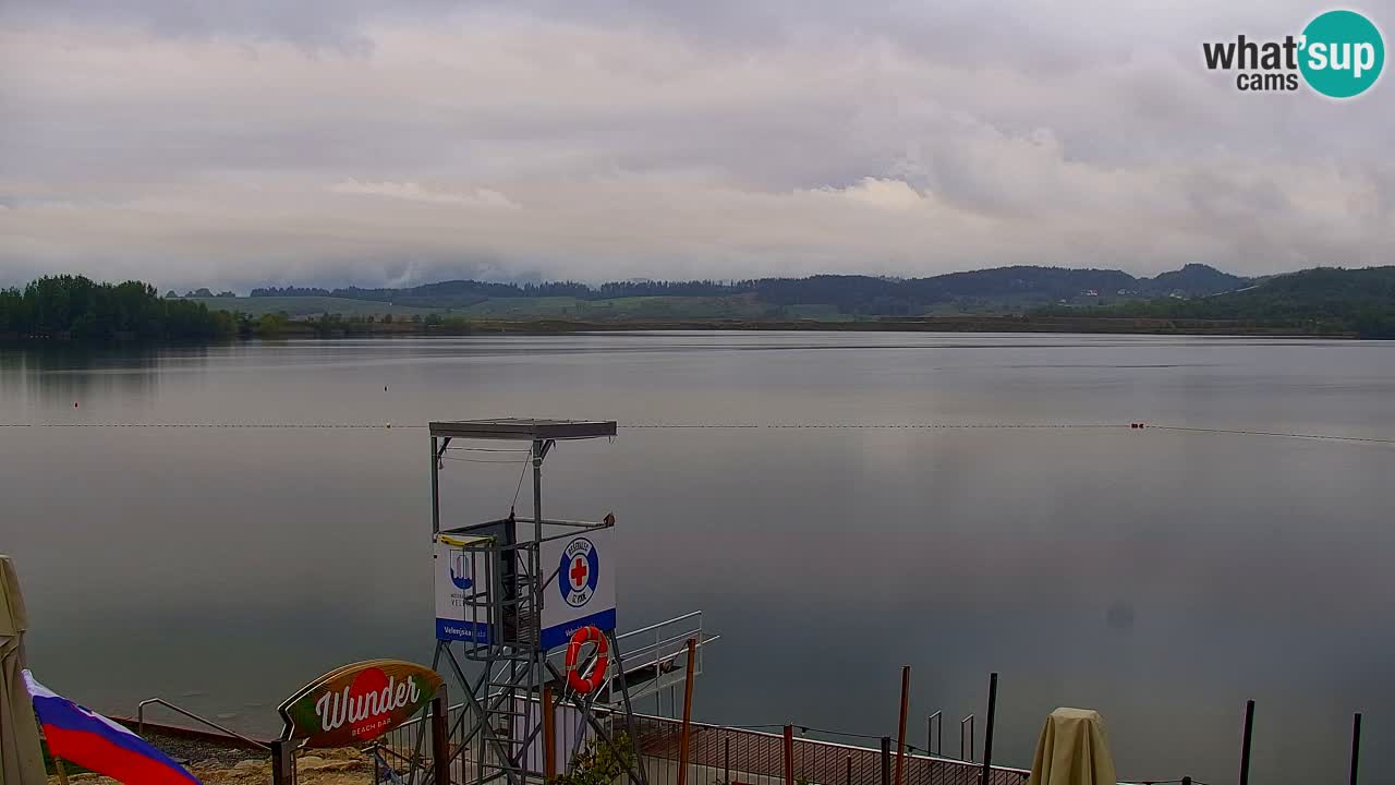 Webcam lago Velenje – Vista en directo desde Velenje Beach