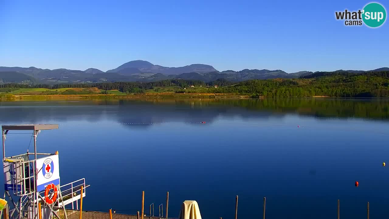 Webcam lago Velenje – Vista en directo desde Velenje Beach