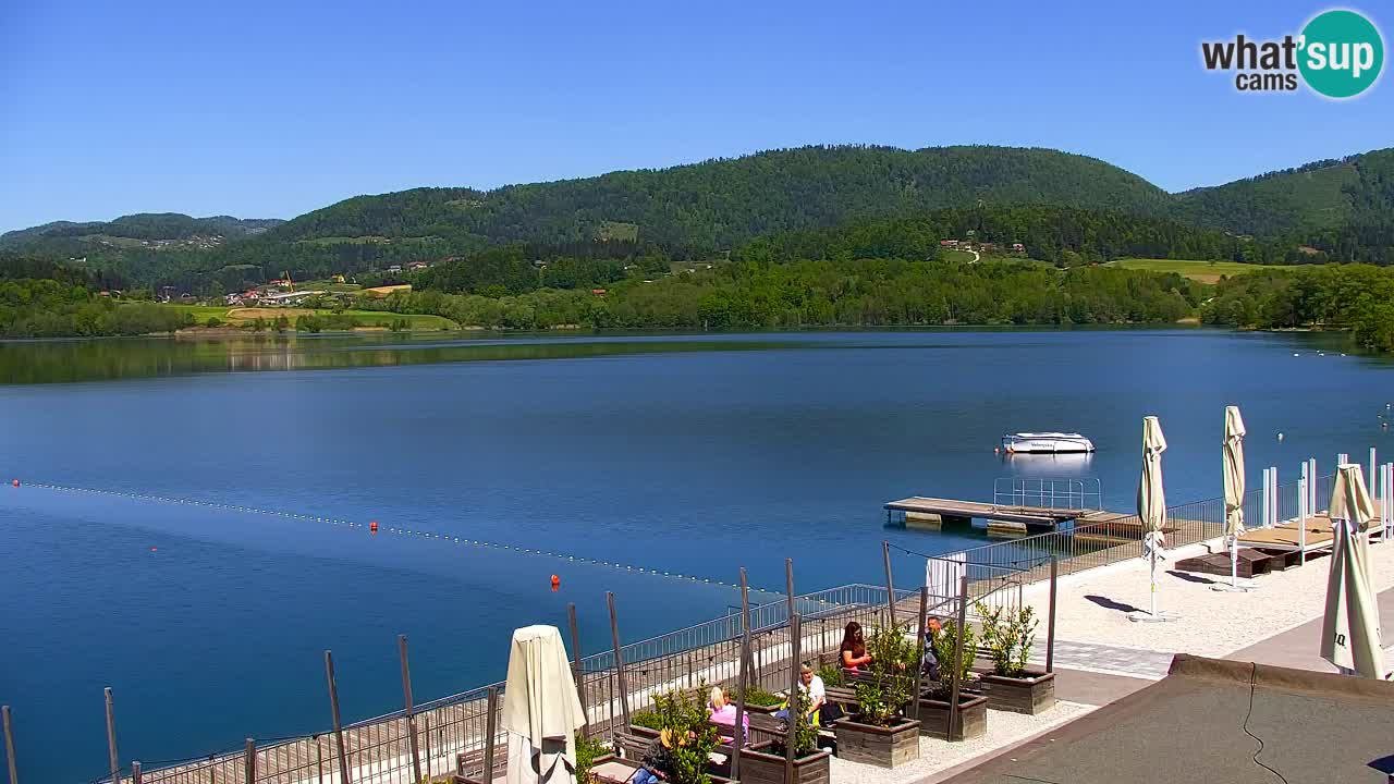Webcam lago Velenje – Vista en directo desde Velenje Beach