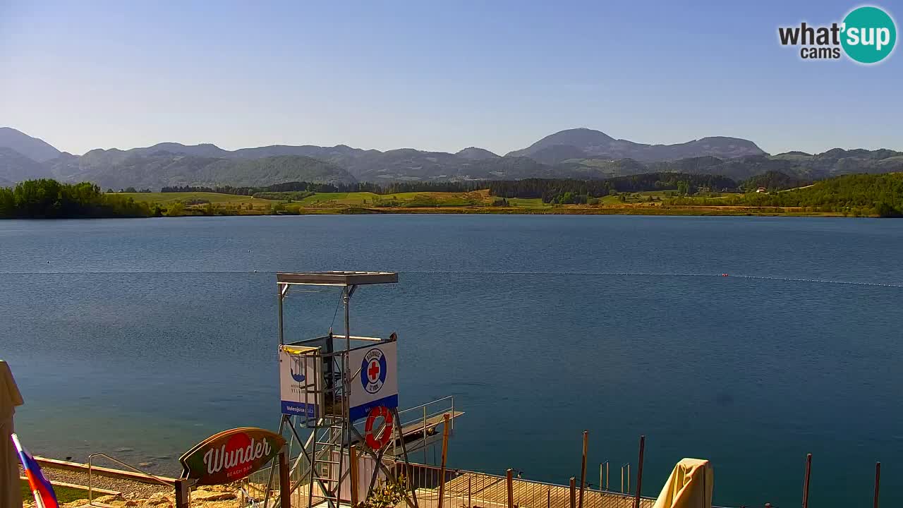 Webcam lago Velenje – Vista en directo desde Velenje Beach