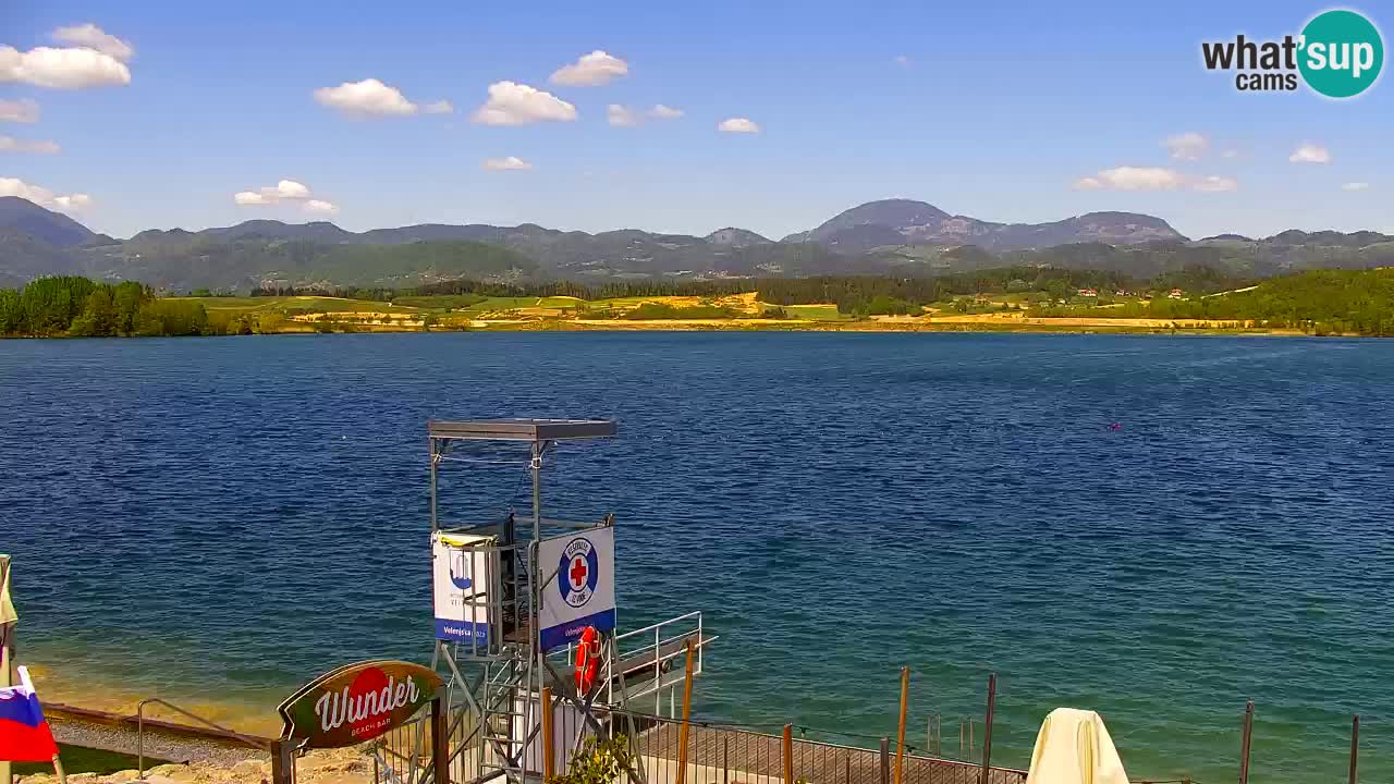 Web kamera Velenjsko jezero – Plaža Velenje uživo
