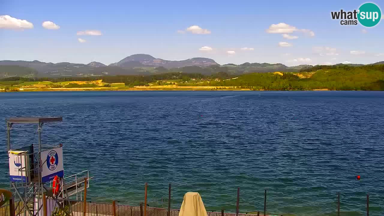 Webcam lago Velenje – Vista en directo desde Velenje Beach