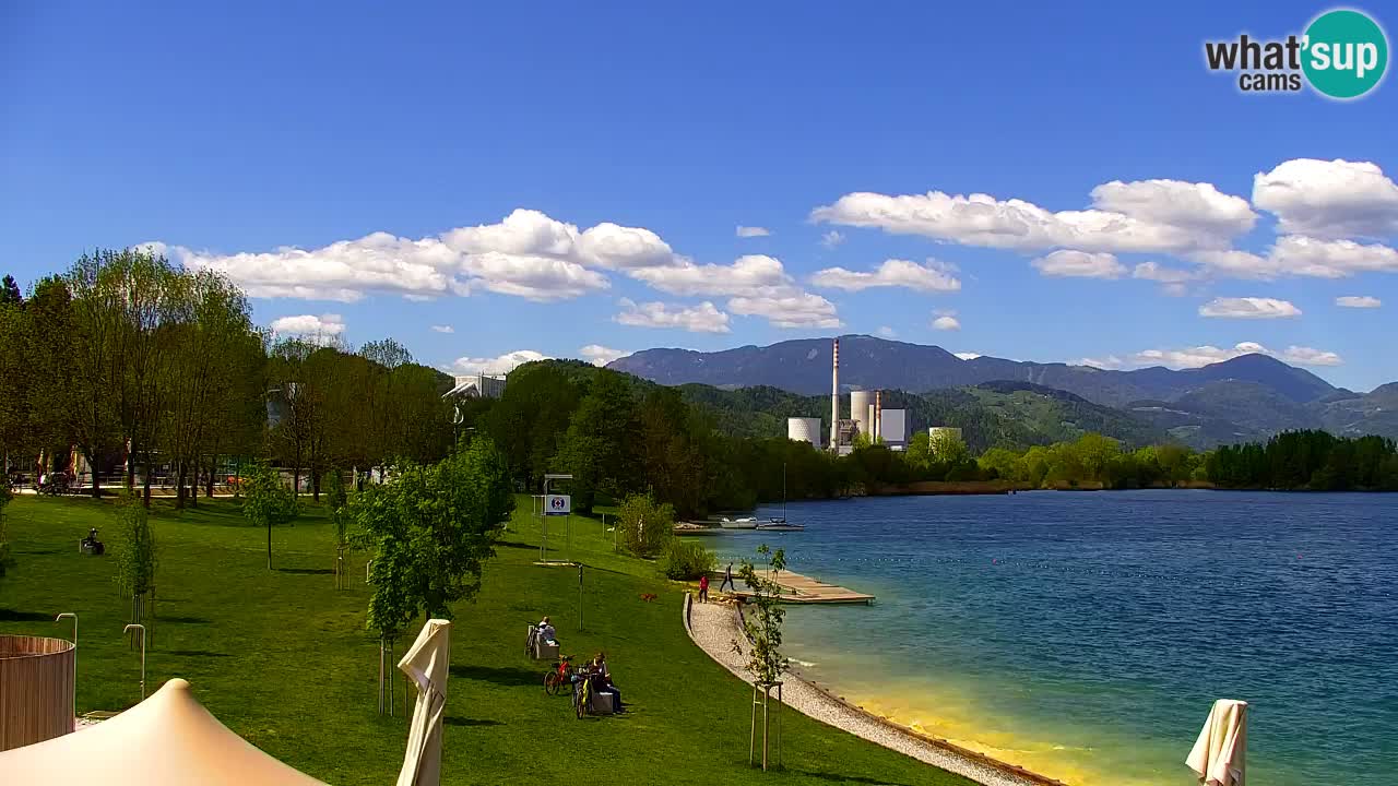 Webcam lac de Velenje – Vue en direct depuis Velenje Beach