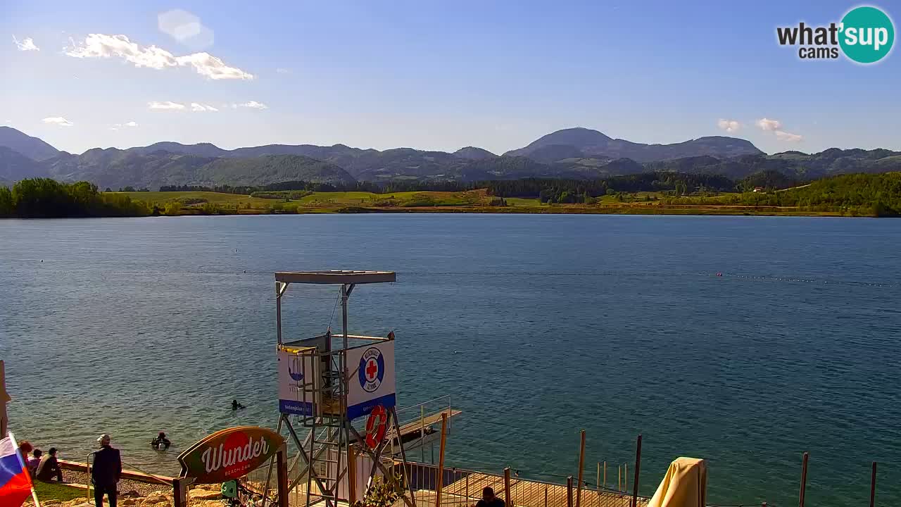Webcam lac de Velenje – Vue en direct depuis Velenje Beach