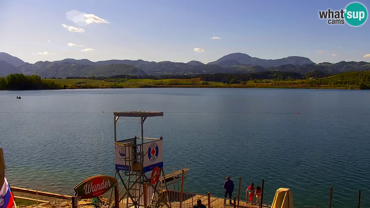 Webcam lago Velenje – Vista en directo desde Velenje Beach