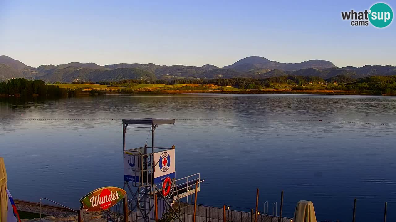 Webcam lago Velenje – Vista en directo desde Velenje Beach