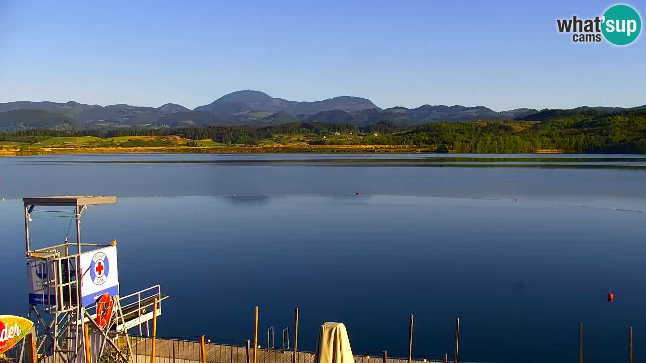 Webcam lago Velenje – Vista en directo desde Velenje Beach