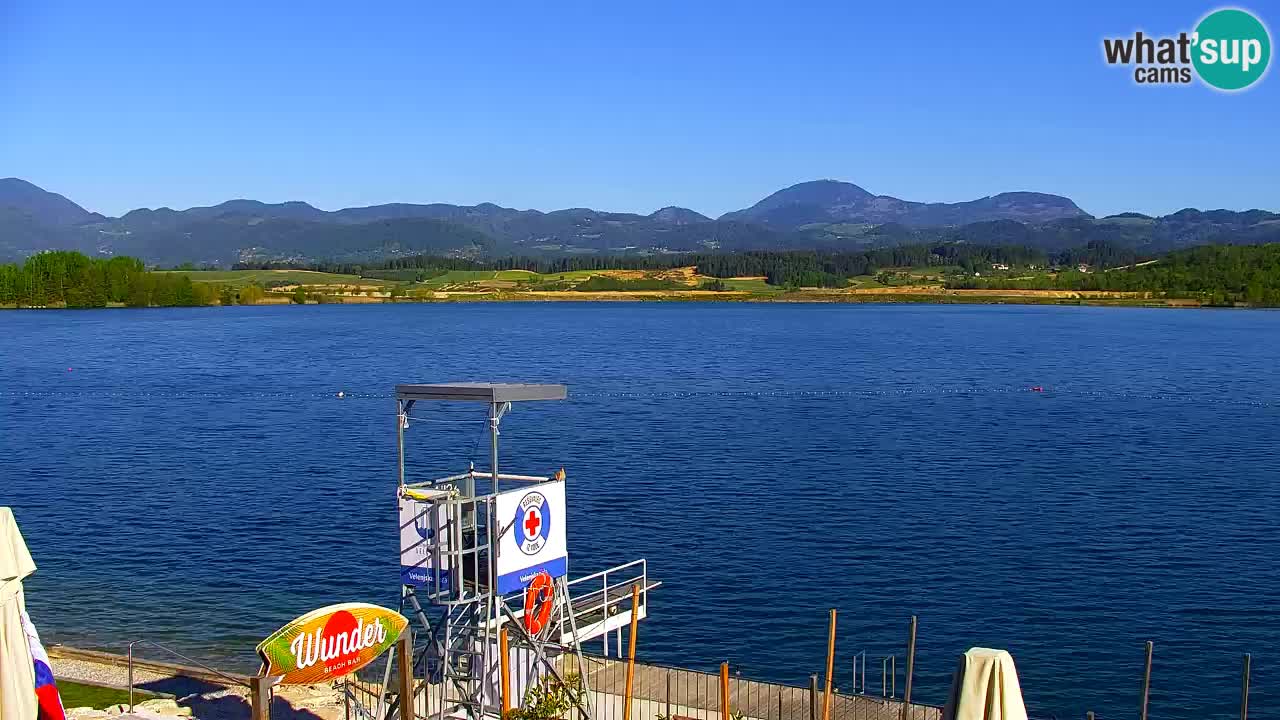 Webcam lago Velenje – Vista en directo desde Velenje Beach