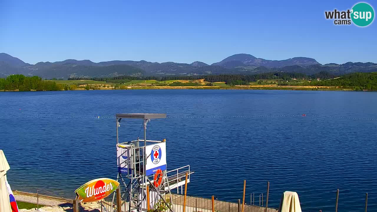 Webcam lago Velenje – Vista en directo desde Velenje Beach