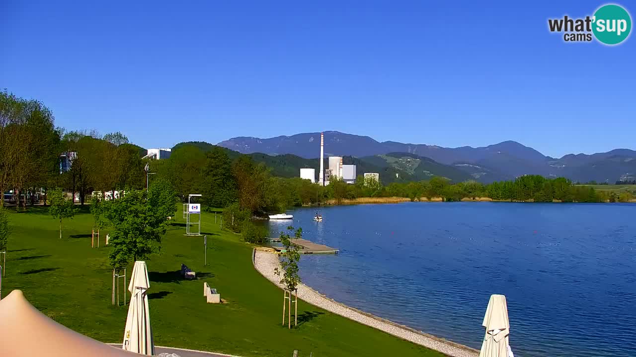 Webcam lac de Velenje – Vue en direct depuis Velenje Beach