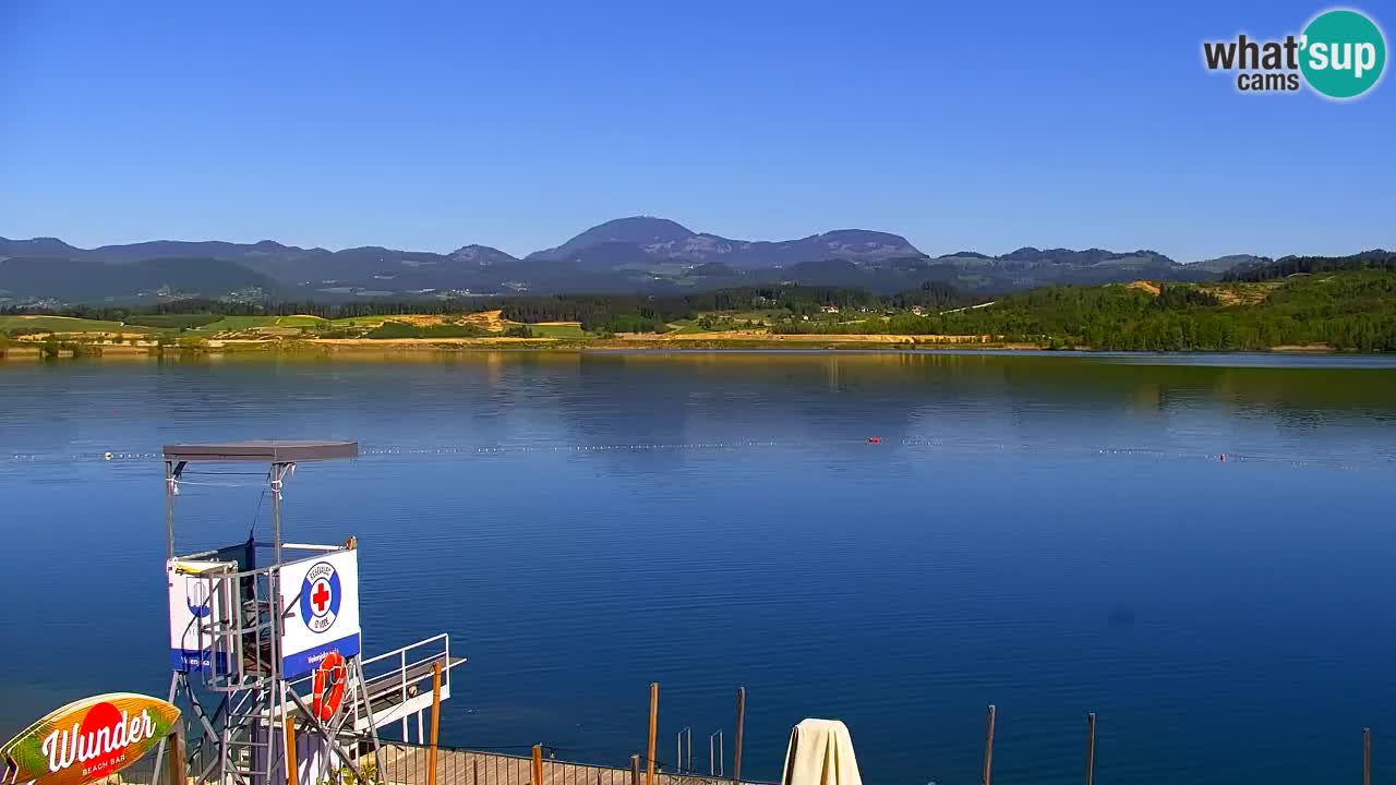 Webcam lac de Velenje – Vue en direct depuis Velenje Beach