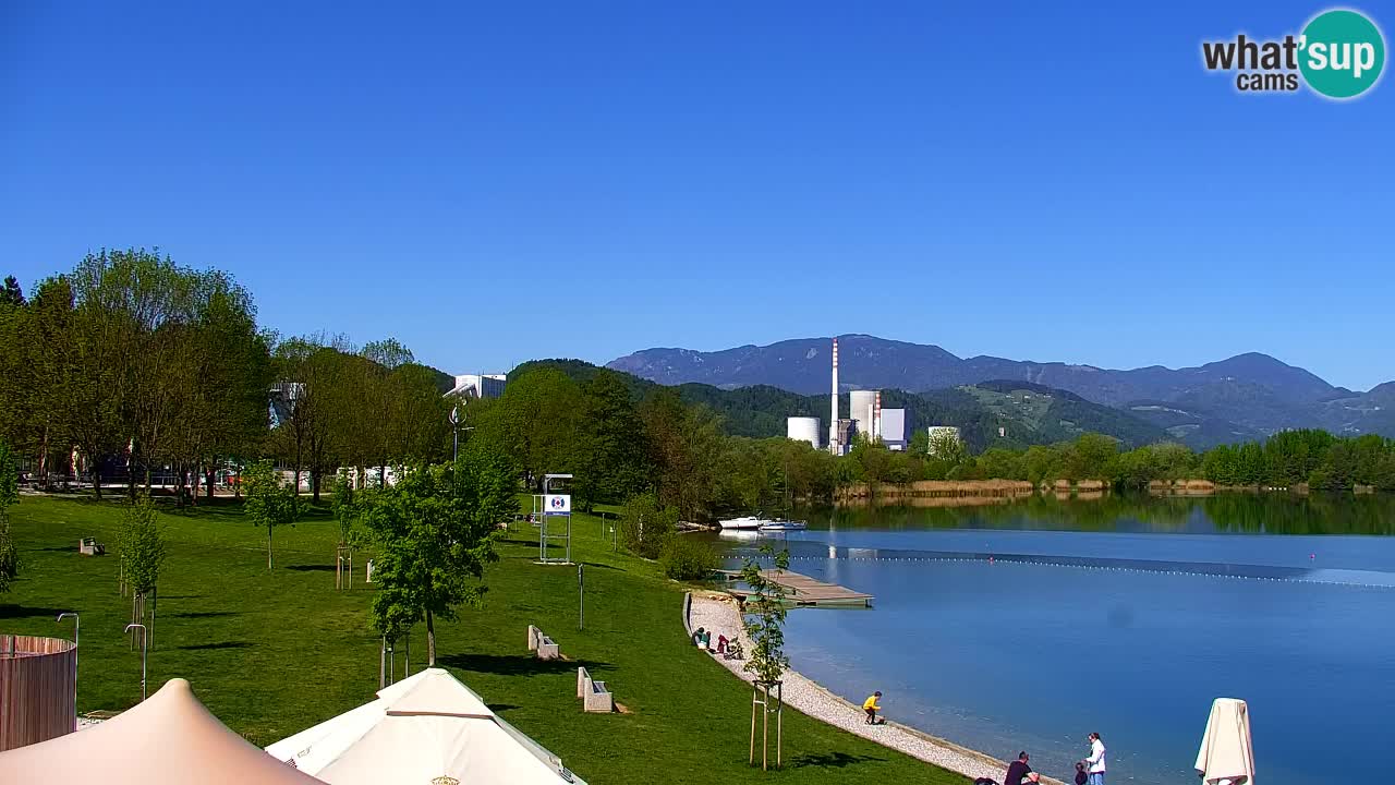 Web kamera Velenjsko jezero – Plaža Velenje uživo