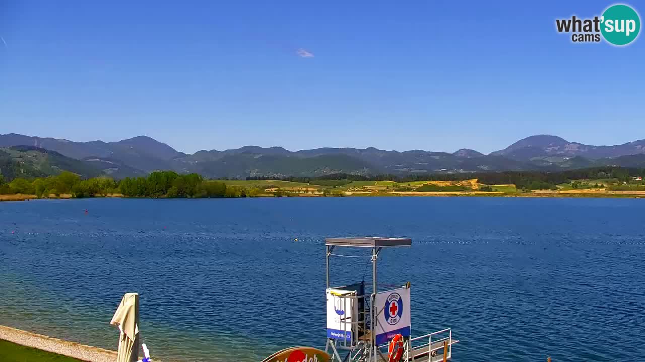 Web kamera Velenjsko jezero – Plaža Velenje uživo