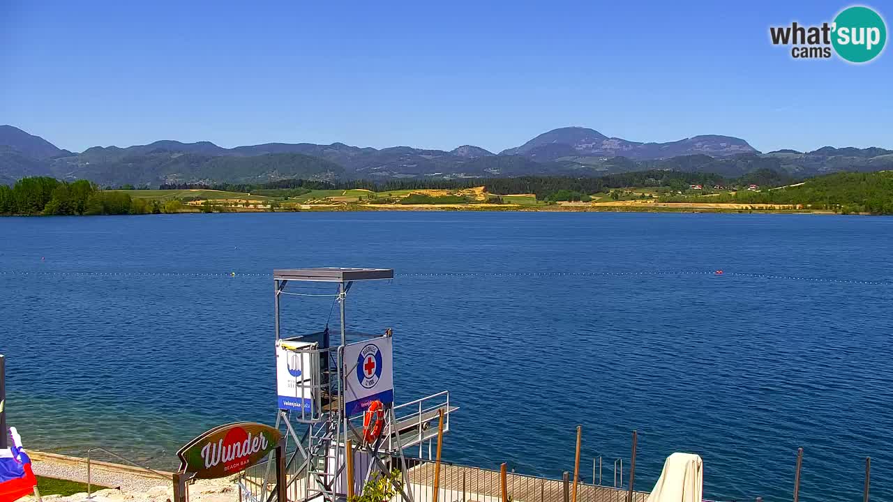 Webcam lago Velenje – Vista en directo desde Velenje Beach