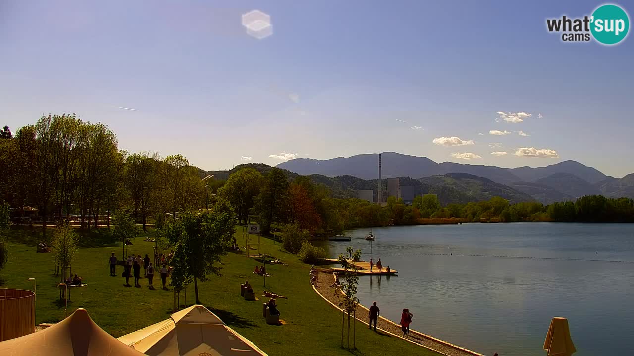 Webcam lago Velenje – Vista en directo desde Velenje Beach