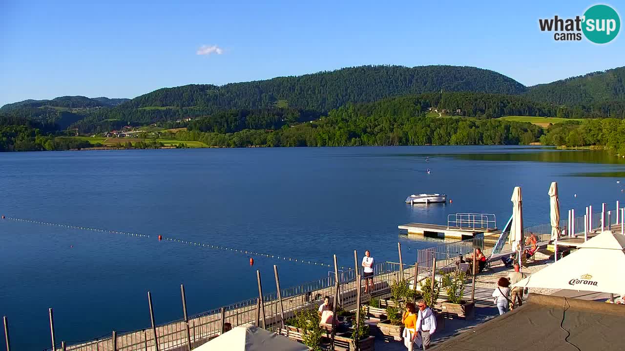Spletna kamera Velenjsko jezero – Pogled v živo z Velenjske plaže