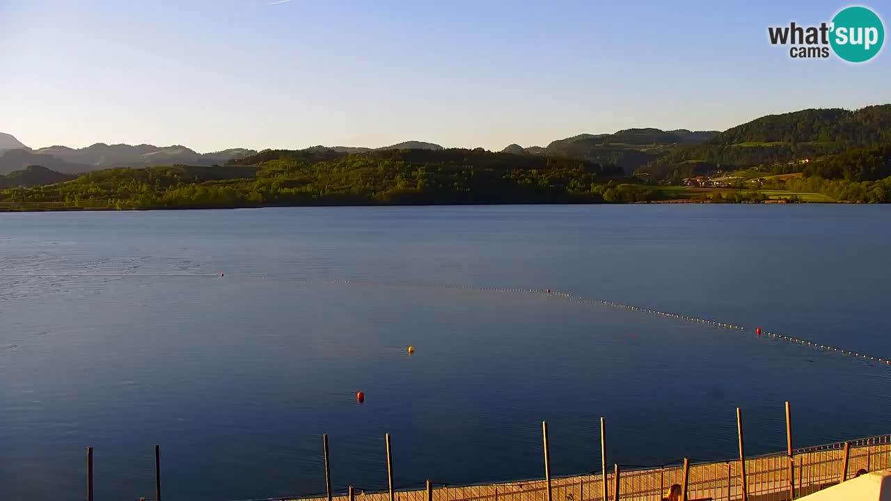 Webcam lago Velenje – Vista en directo desde Velenje Beach
