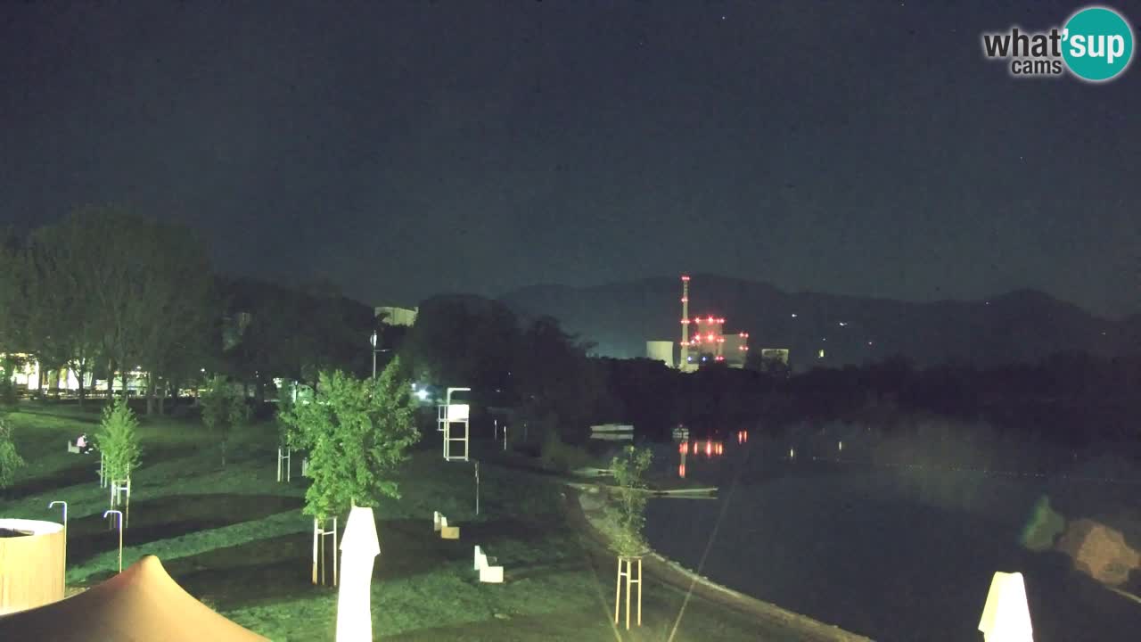 Webcam lago Velenje – Vista en directo desde Velenje Beach