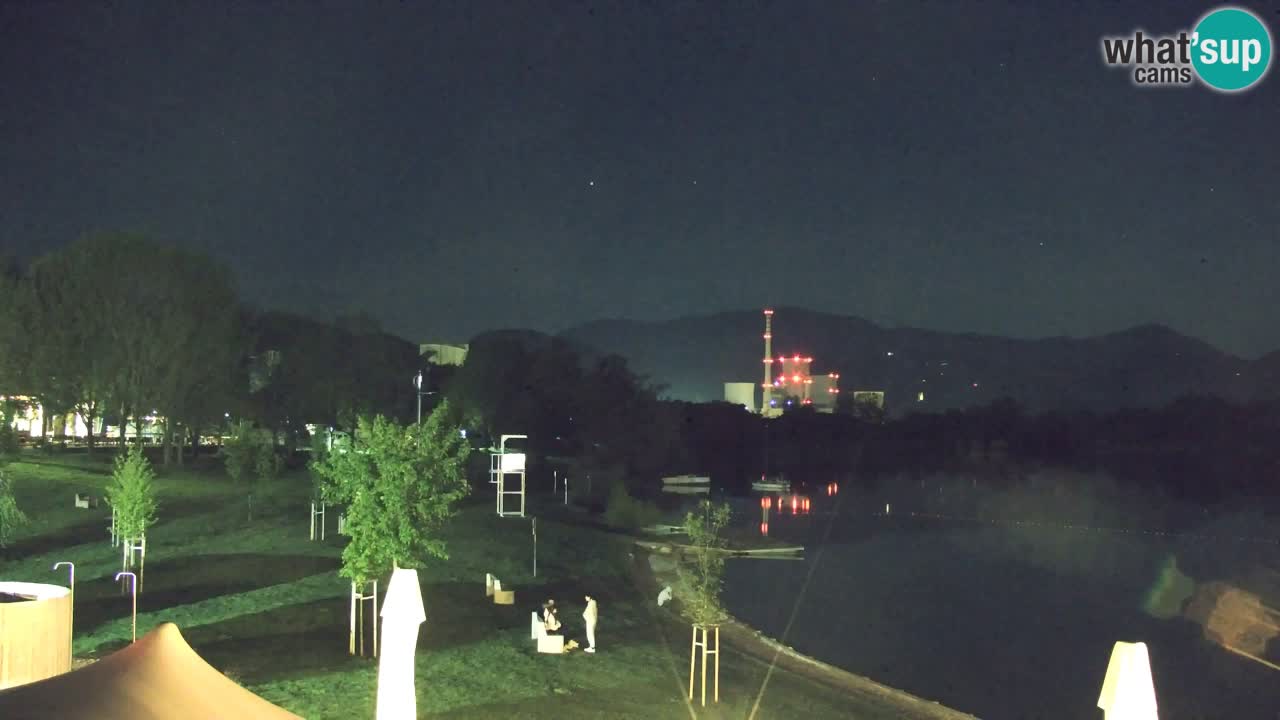 Webcam lago Velenje – Vista en directo desde Velenje Beach