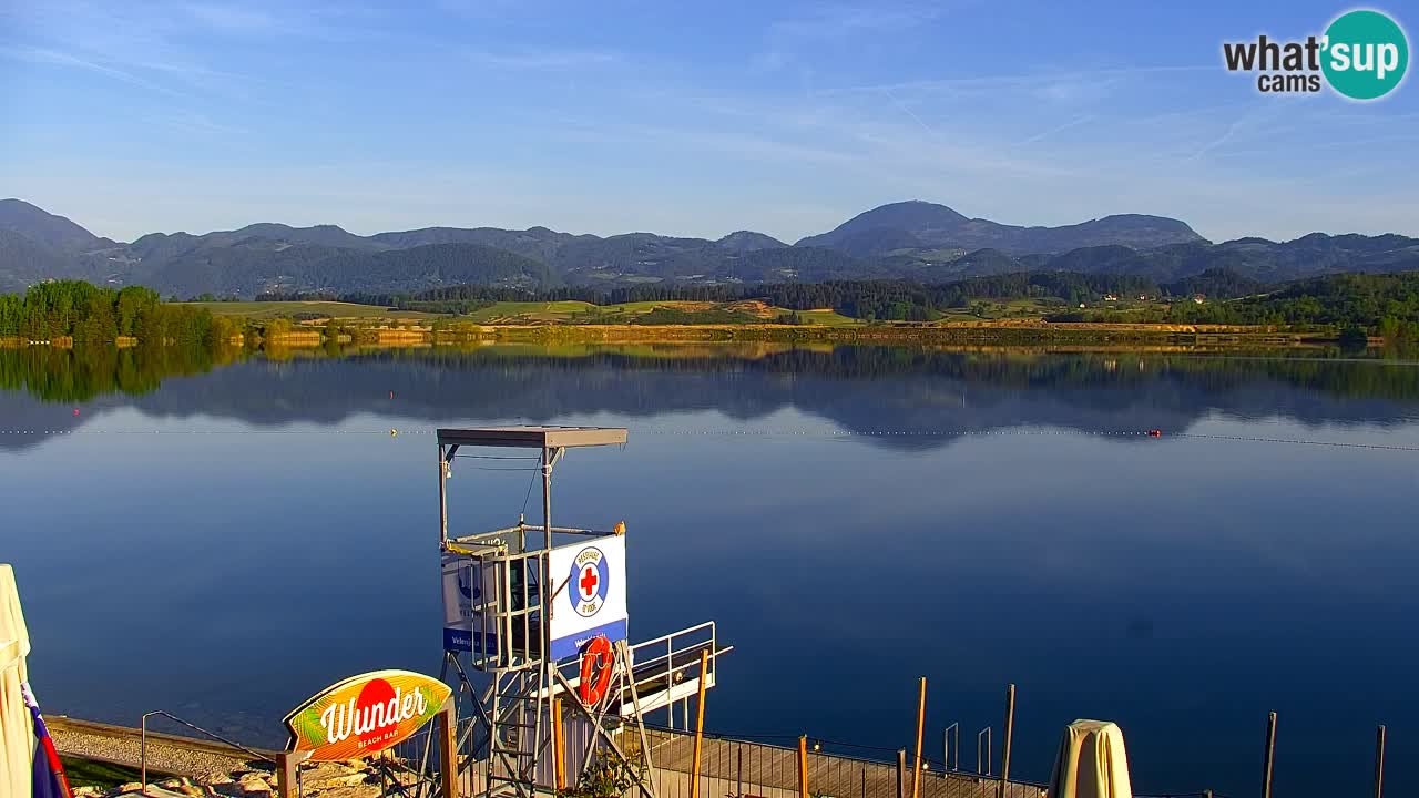 Webcam lago Velenje – Vista en directo desde Velenje Beach