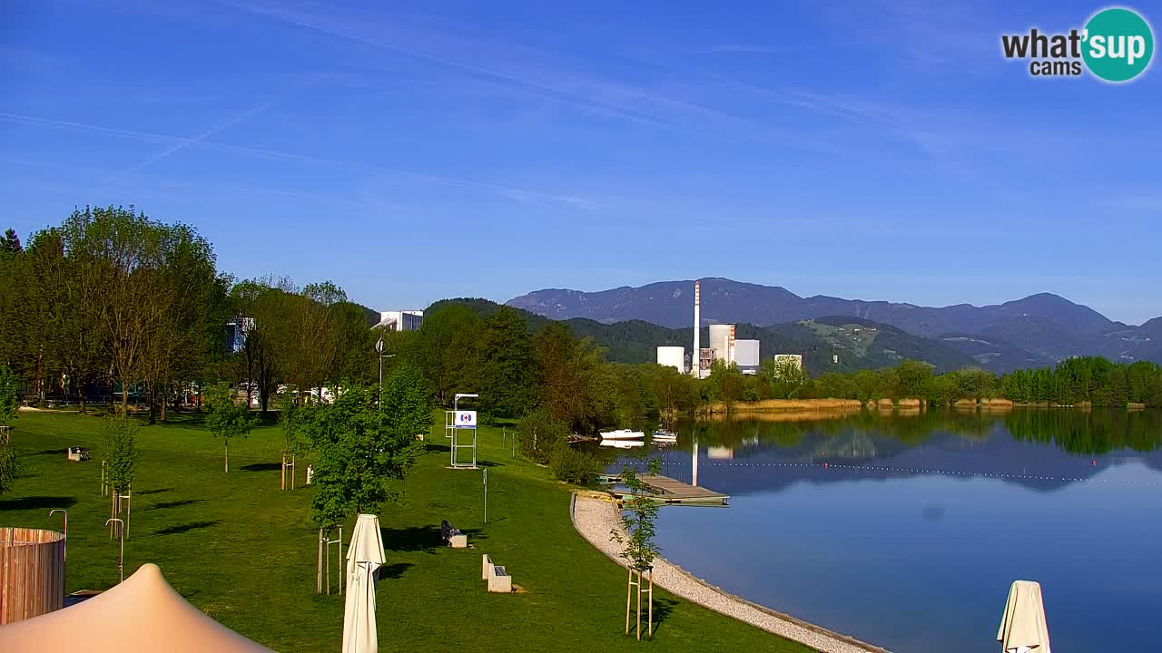 Webcam lac de Velenje – Vue en direct depuis Velenje Beach
