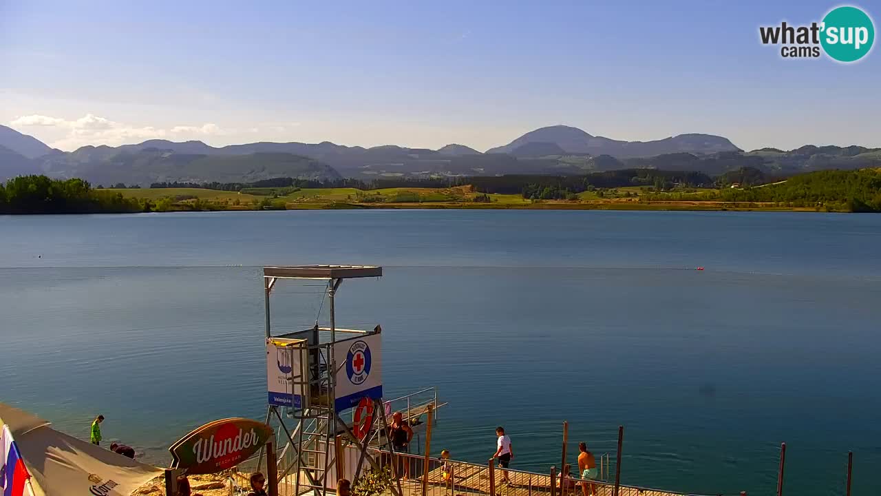 Webcam lac de Velenje – Vue en direct depuis Velenje Beach