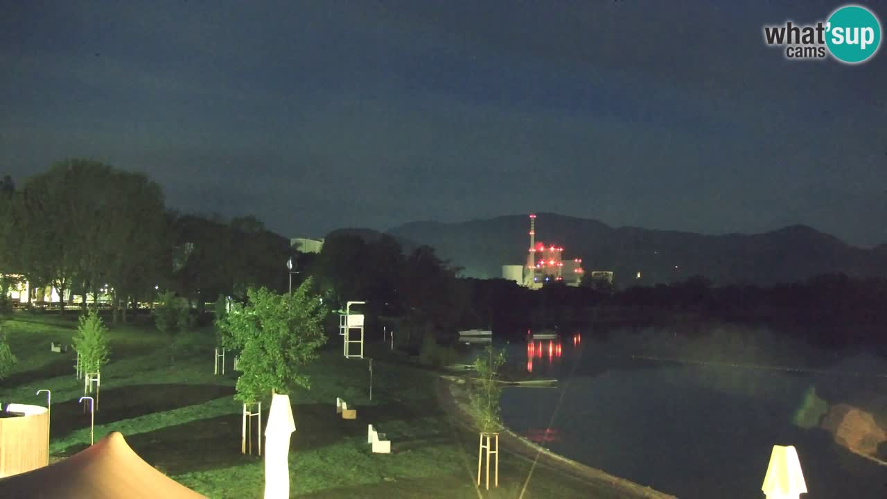 Webcam lago Velenje – Vista en directo desde Velenje Beach