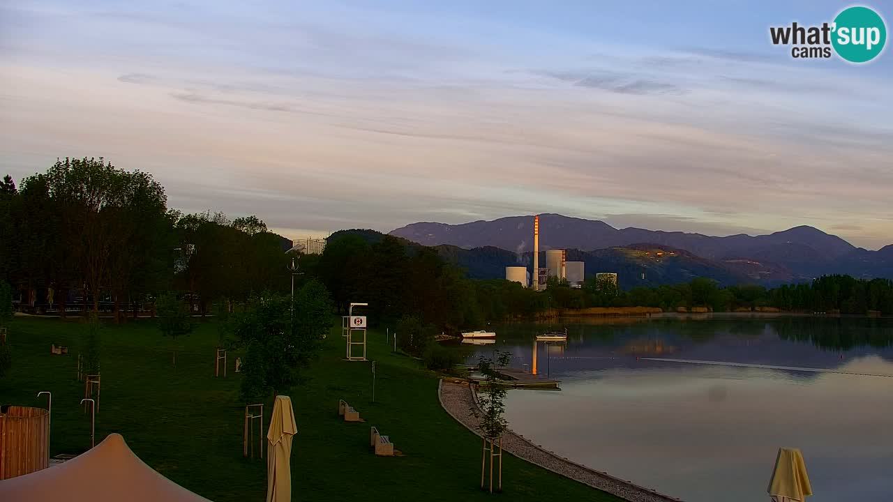 Webcam lago Velenje – Vista en directo desde Velenje Beach