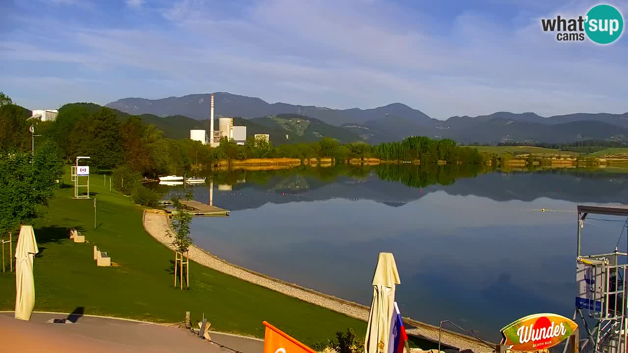 Web kamera Velenjsko jezero – Plaža Velenje uživo