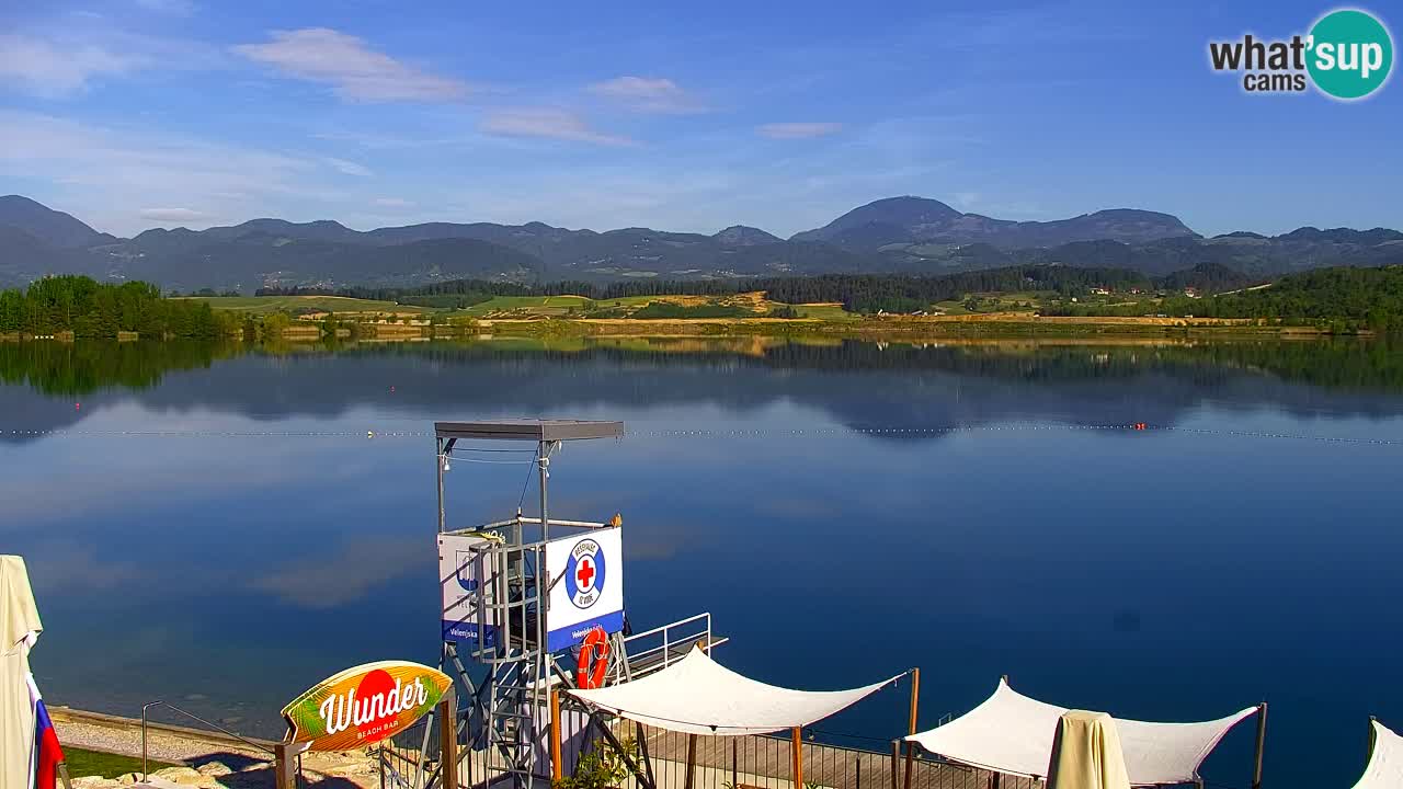 Webcam Lago di Velenje – Spiaggia di Velenje in diretta