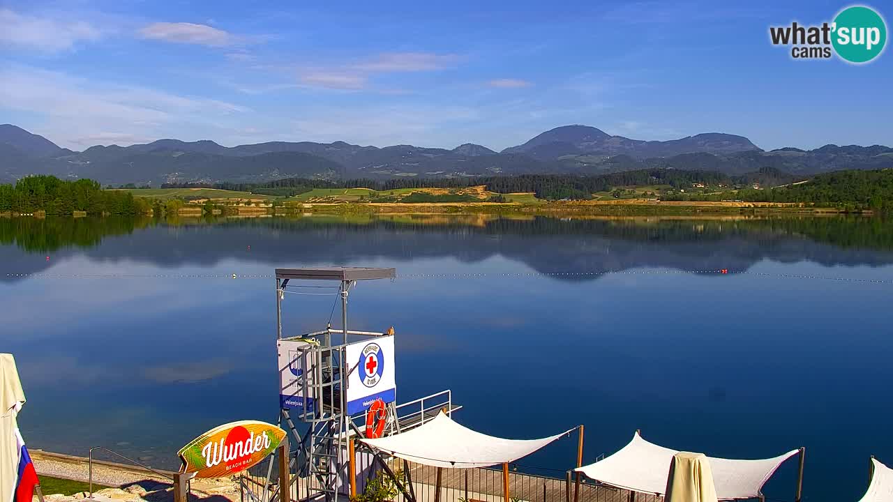 Webcam lago Velenje – Vista en directo desde Velenje Beach
