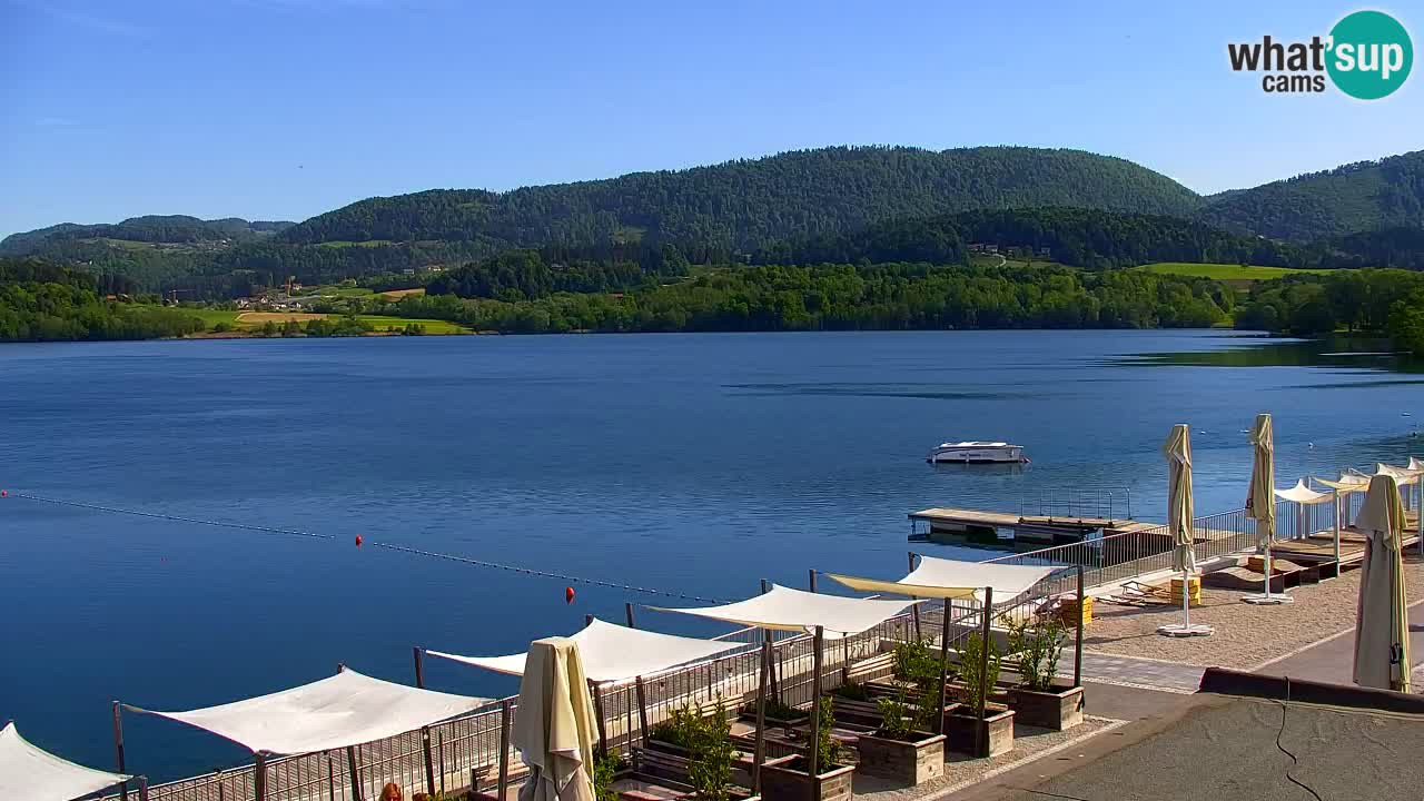 Webcam lac de Velenje – Vue en direct depuis Velenje Beach