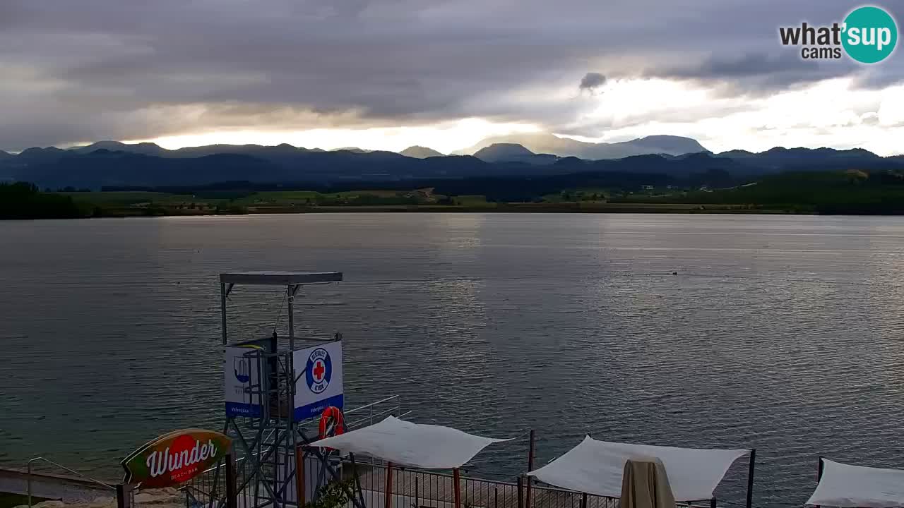 Webcam lago Velenje – Vista en directo desde Velenje Beach