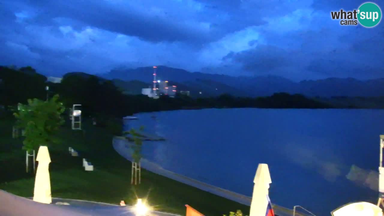 Webcam lago Velenje – Vista en directo desde Velenje Beach