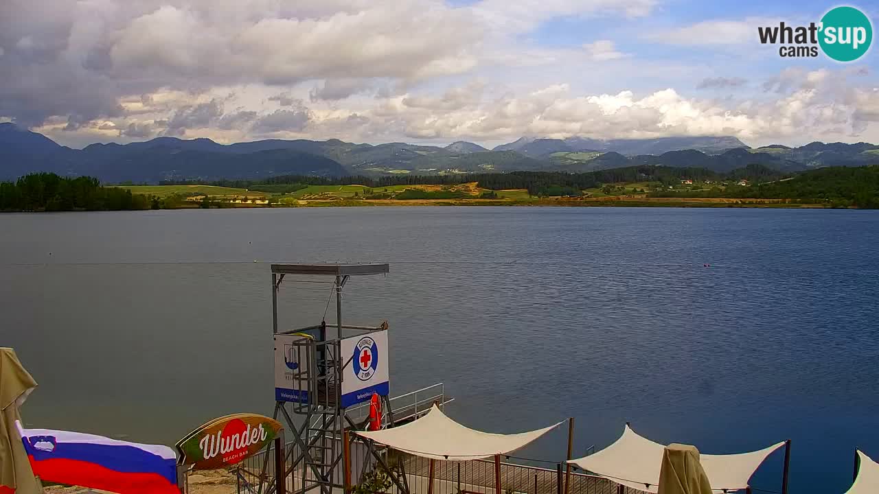 Webcam lac de Velenje – Vue en direct depuis Velenje Beach