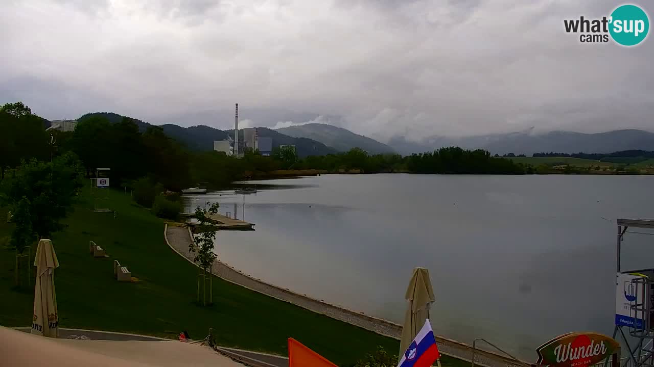 Webcam lac de Velenje – Vue en direct depuis Velenje Beach