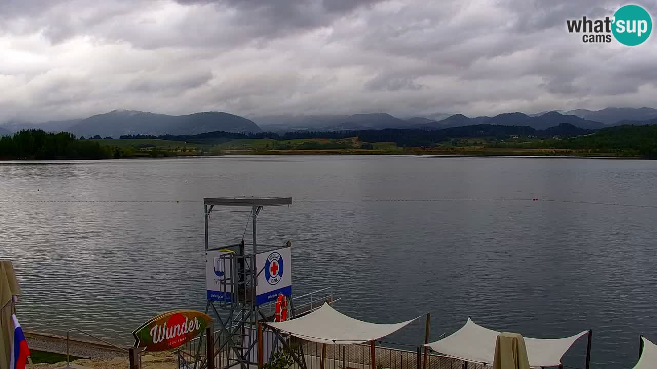 Webcam lac de Velenje – Vue en direct depuis Velenje Beach