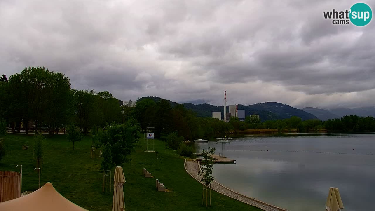Webcam lago Velenje – Vista en directo desde Velenje Beach