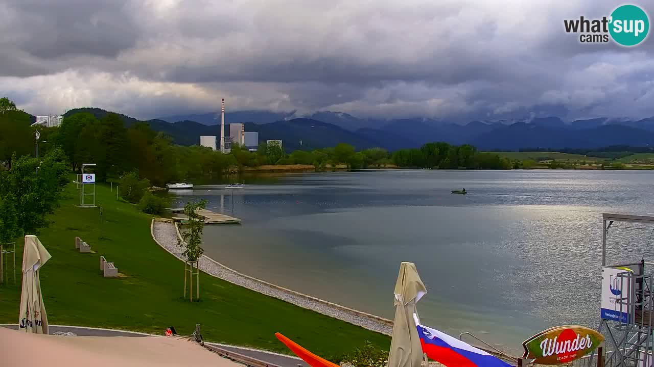 Webcam lac de Velenje – Vue en direct depuis Velenje Beach