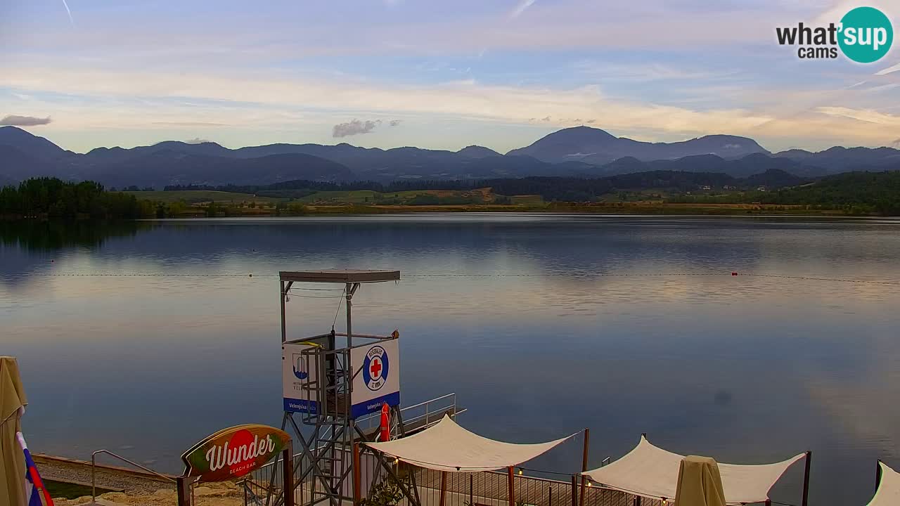 Webcam lago Velenje – Vista en directo desde Velenje Beach