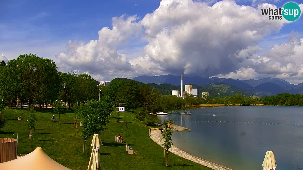 Web kamera Velenjsko jezero – Plaža Velenje uživo