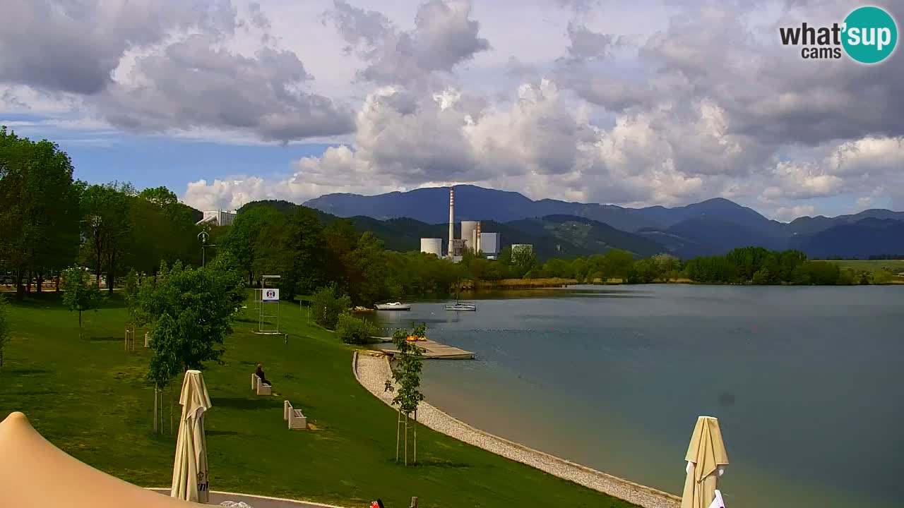 Webcam lac de Velenje – Vue en direct depuis Velenje Beach