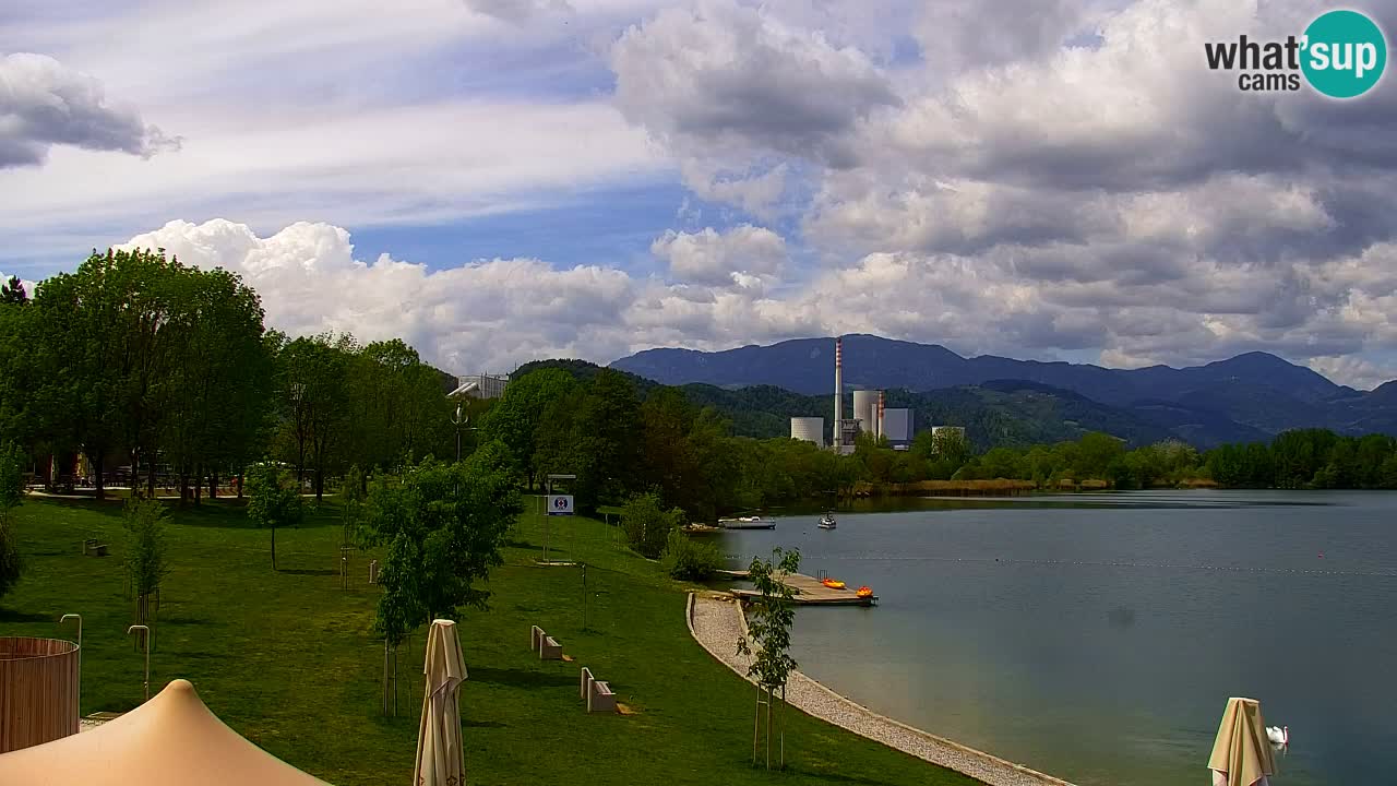 Webcam lago Velenje – Vista en directo desde Velenje Beach