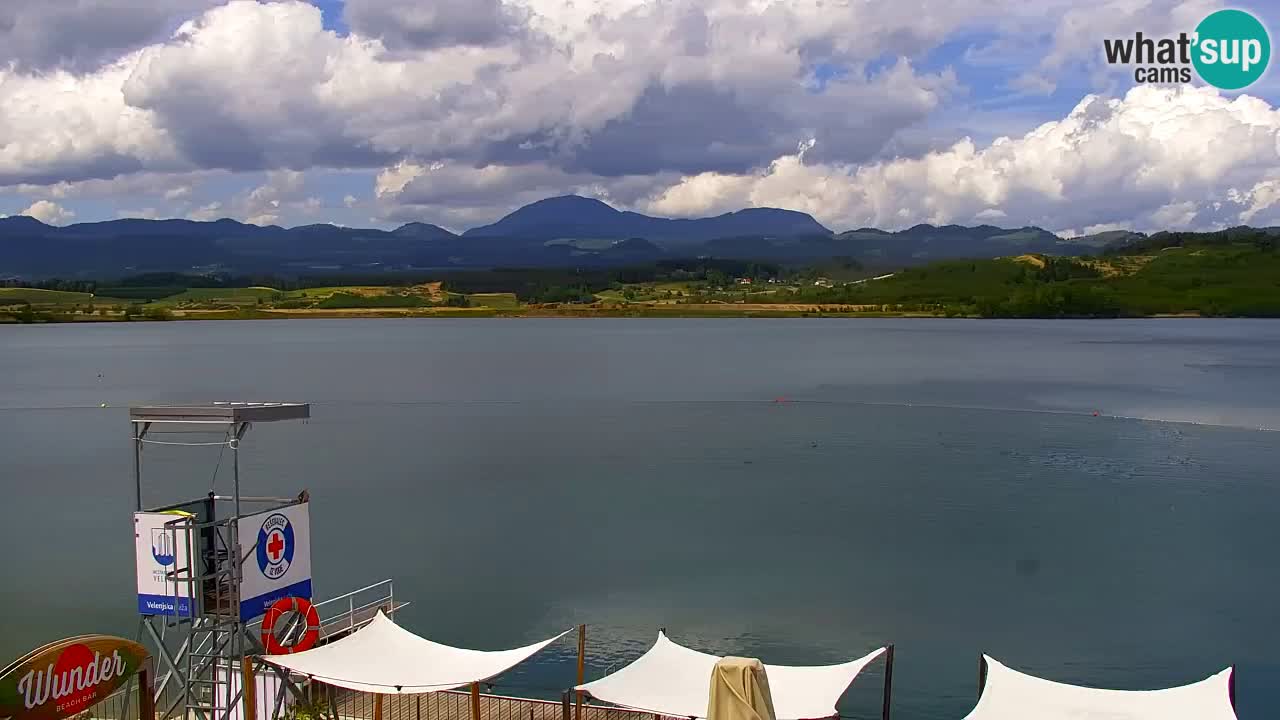 Webcam lac de Velenje – Vue en direct depuis Velenje Beach