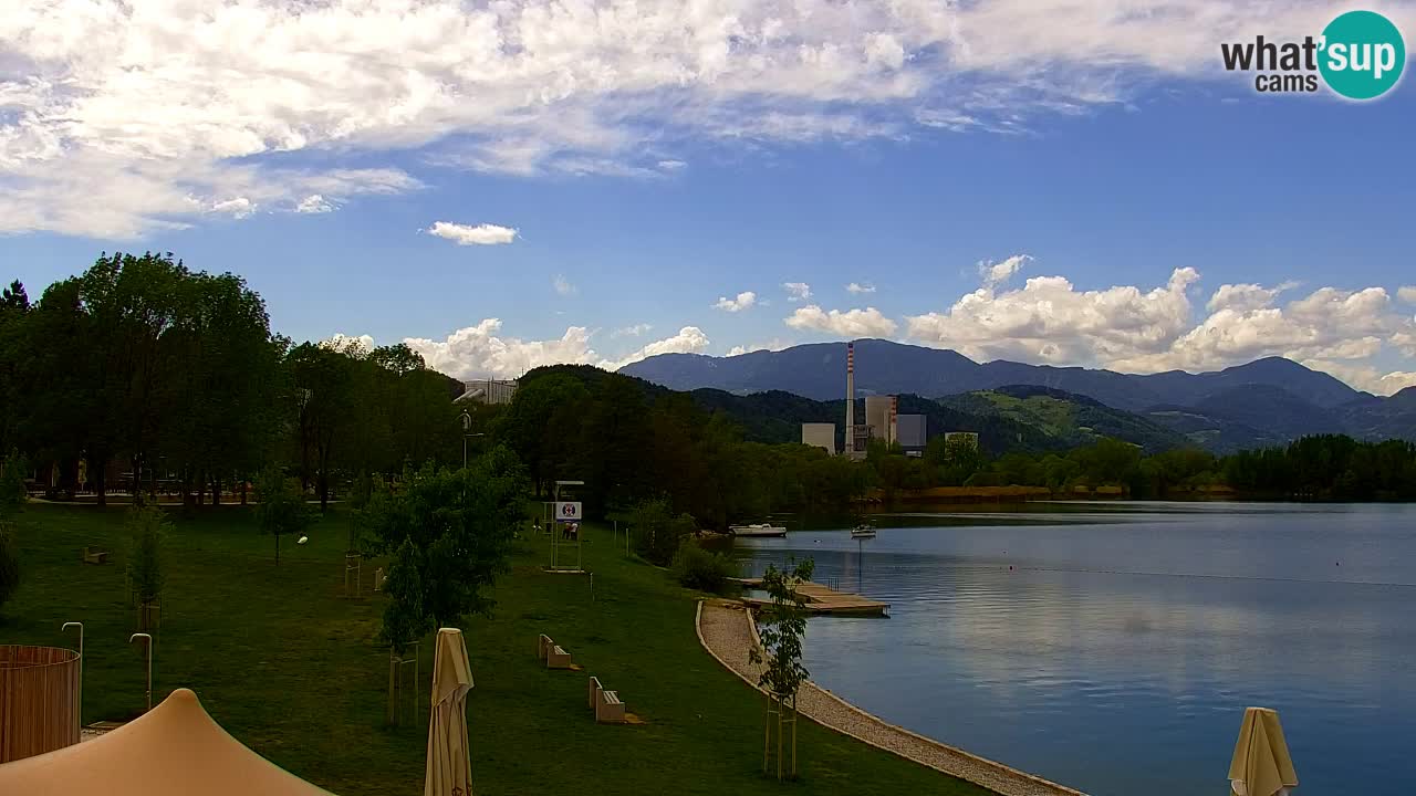 Webcam lac de Velenje – Vue en direct depuis Velenje Beach