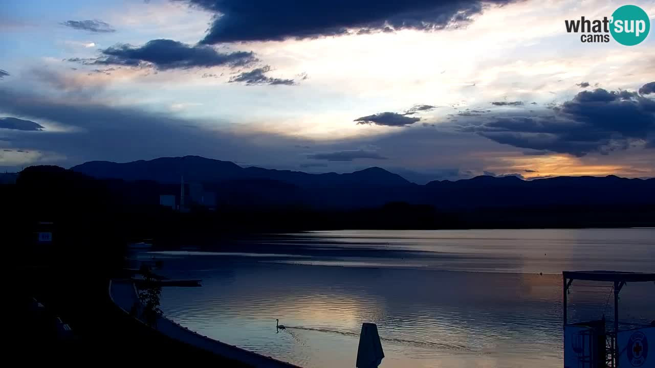 Webcam lac de Velenje – Vue en direct depuis Velenje Beach