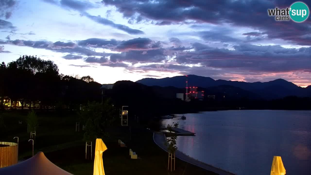 Webcam lago Velenje – Vista en directo desde Velenje Beach
